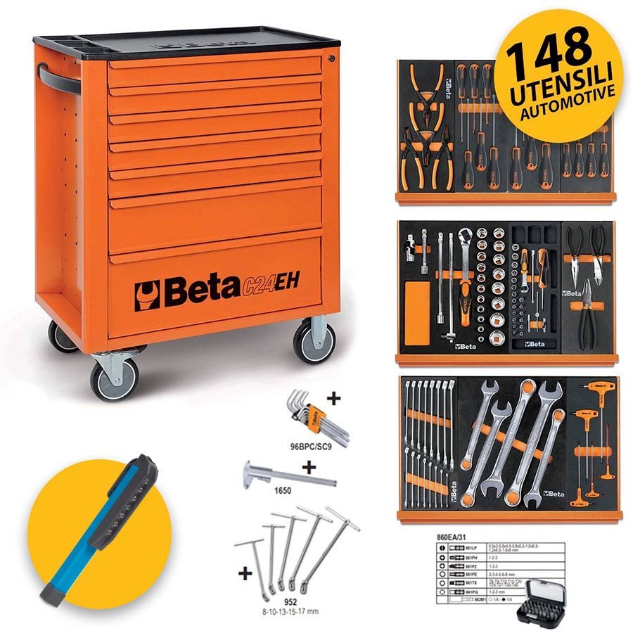 beta-c24ehva---carrello-attrezzi-per-officina-completo-di-148-utensili_-assortimento-automotive