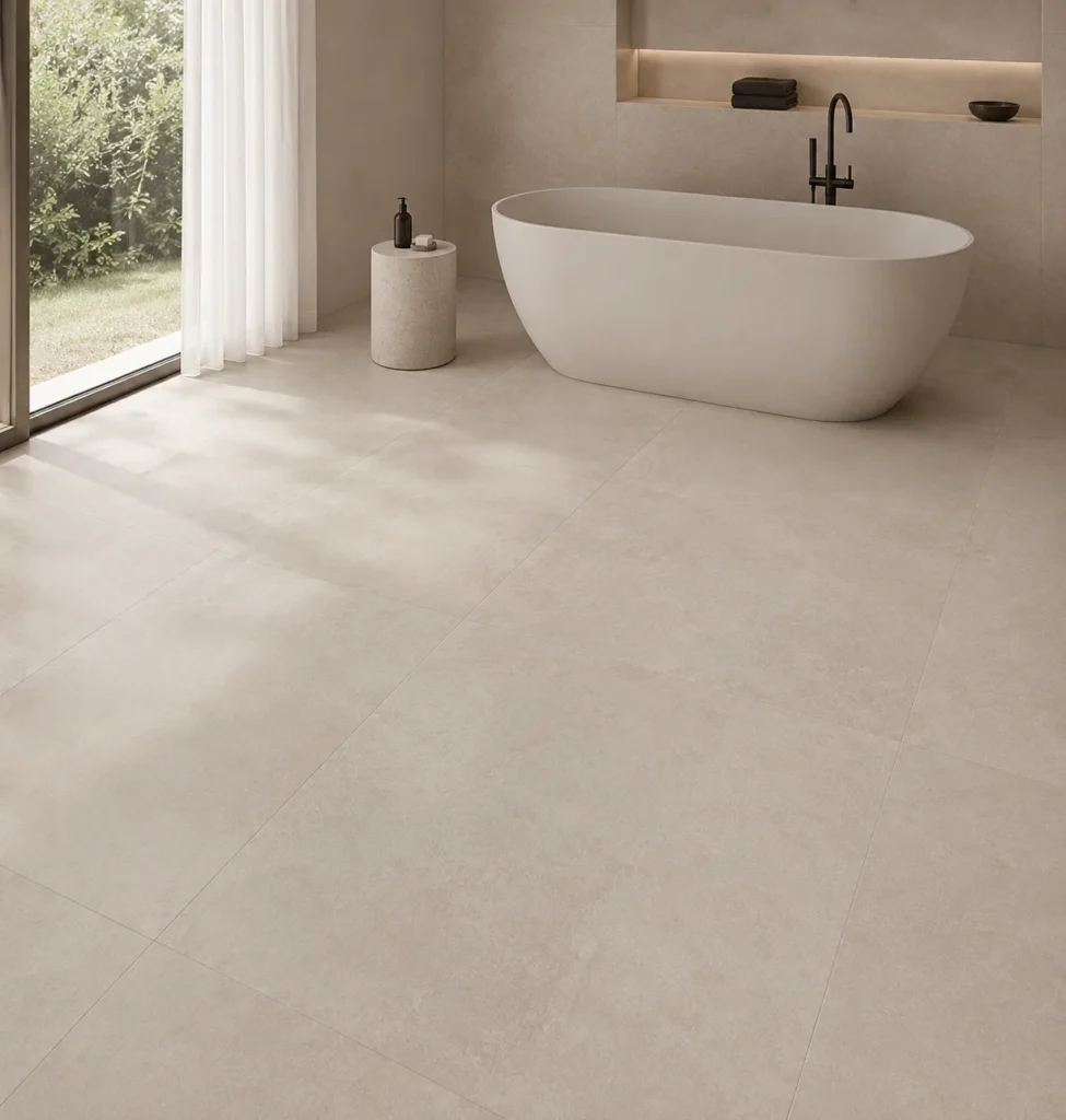 Superficie in gres porcellanato rappresentata in modo realistico, con attenzione a superficie, materiale e contesto di utilizzo.