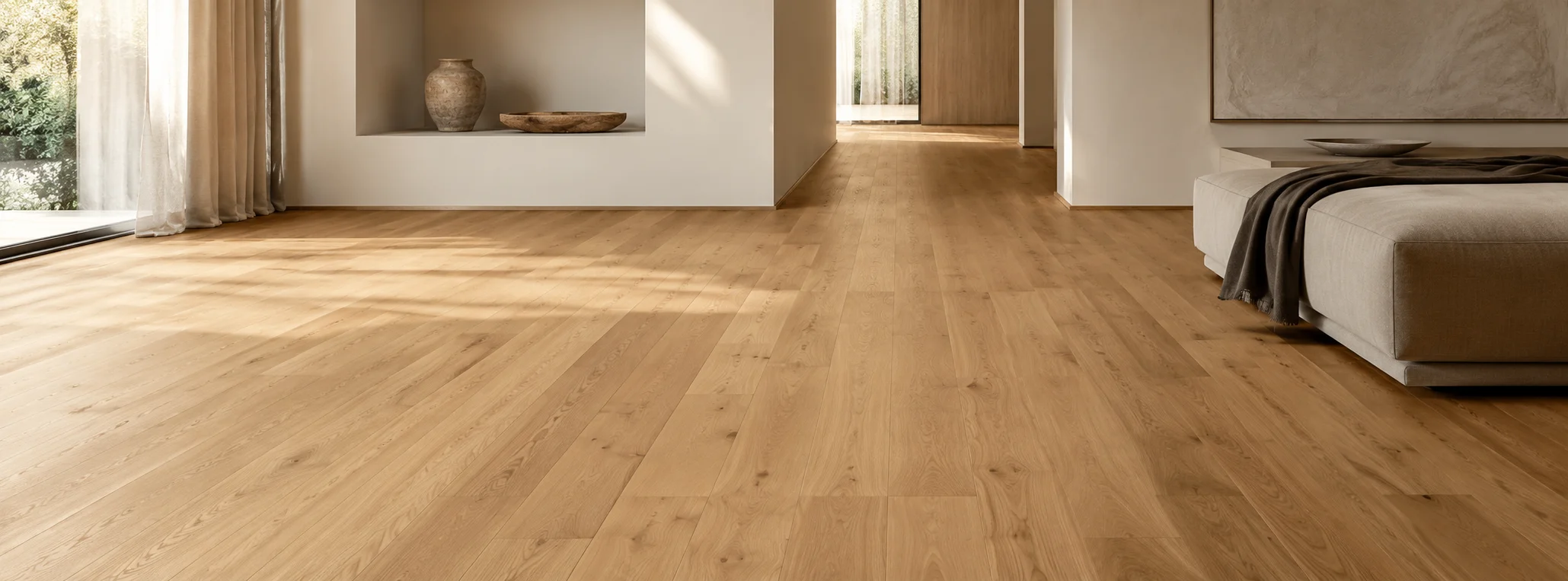 Pavimento in legno con dettaglio materico del parquet in ambiente interno, inserita in un ambiente realistico e coerente con l’utilizzo.